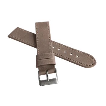 Řemínek na hodinky Béžový prošitý řemínek LAVVU SPORT z luxusní kůže Top Grain - 18mm LSAUF18 (řemínek, pásek na hodinky)