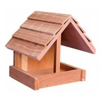 Krmítko pro ptáka Vitapol Krmítko pro ptáky z cedrové dřeva 15,5 x 13,5 x 14,5 cm přírodní
