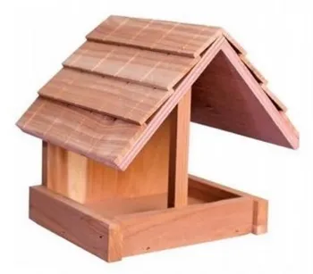 Krmítko pro ptáka Vitapol Krmítko pro ptáky z cedrové dřeva 15,5 x 13,5 x 14,5 cm přírodní
