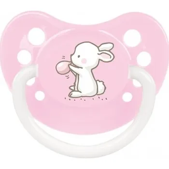 dudlíky Dudlík silikonový plochý - LITTLE CUTIE světle růžový - 6-18měs.