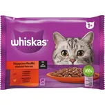 Whiskas Classic Selection Adult výběr se zeleninou ve šťávě hovězí/kuřecí 4x 85 g