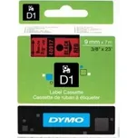 Originální páska pro DYMO 40917 D1 9mm černý tisk/červený podklad