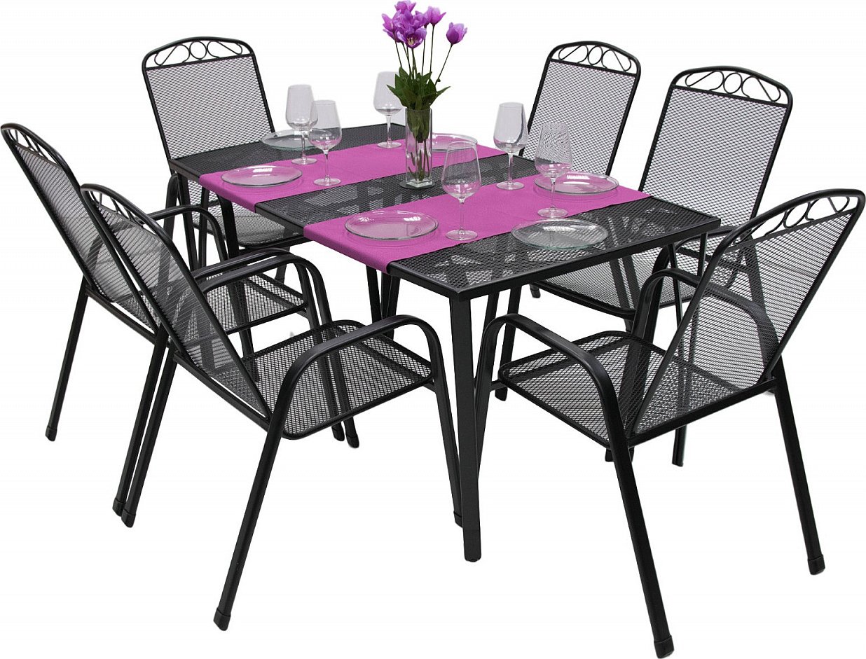 Zahradní kovová sestava RIVER 1+6