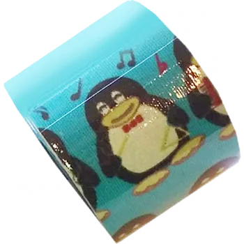 Tejpovací páska Kineziologický tejp BB Tape s designem tučňáka - 5cmx5m modrá