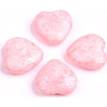 Dětské navlékací korálky Korálky srdíčka č.4283 (15x16mm)