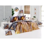 Sada 2 ks povlečení BLANKA MATRAGI - EARTH, béžovo-žluto-šedé motivy, bavlněný MAKO satén, digitál, 140x200cm + 70x90cm