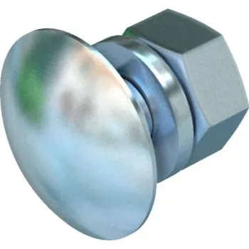 Spojovací materiál OBO FRS 12x30 F Šroub s plochou kulovou hlavou s podložkou a maticí M12x30 Ocel