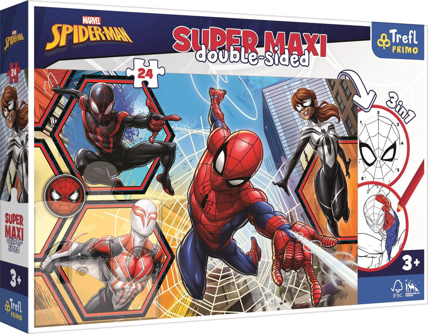 Trefl Super Maxi: Spiderman jde do akce 24 dílků od 109 Kč - Zbozi.cz