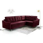 Rohová sedací souprava P Amalia - vínová
