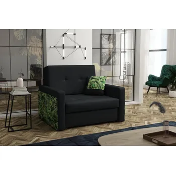 Křeslo Rozkládací křeslo Vivian Mel I černá/jungle