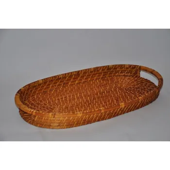 Ratanový tác vyplétaný ovál menší