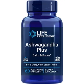 Zdraví Life Extension Ashwagandha Plus Calm & Focus, 60 kapslí