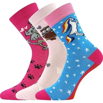 057-21-43 XII dětské ponožky Boma - mix TLAPKY 20-24 mix barev