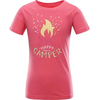 Dětské triko Alpine Pro MATTERO 3 - růžovo-oranžová / 140/146