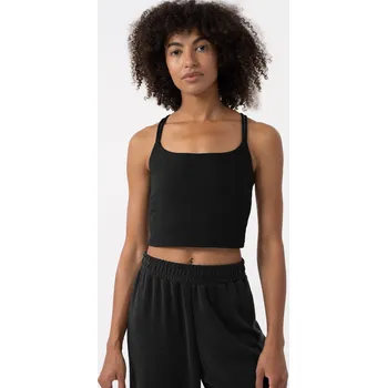 4F 4FAW23TFTSF453 ANTHRACITE Dámské tílko na jógu US L