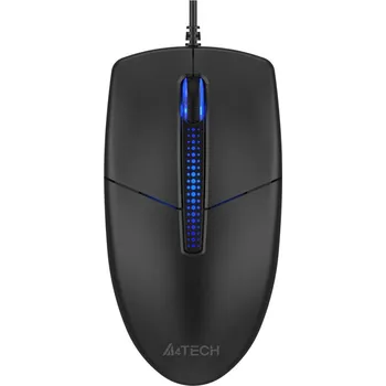 Myš A4tech N-530S, podsvícená kancelářská myš, 1200 DPI, USB, černá