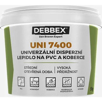 Stavební chemie Den Braven Univerzální disperzní lepidlo na PVC a koberce UNI 7400 5kg