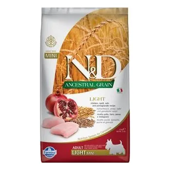 N&D LG DOG Light Mini Chicken & Pomegr 800g