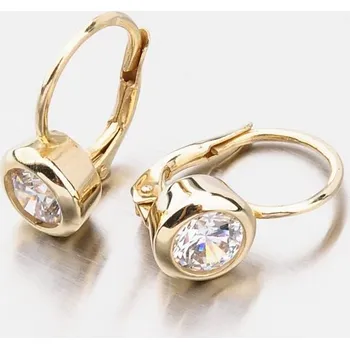 Oblečení a móda Dámské náušnice žluté zlato 585 zirkon s 1x 663P-120650