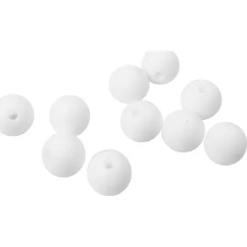 Příze Silikonový korálek 12mm Bílý (Silikonový korálek 12mm Bílý)