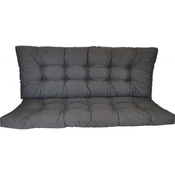 Polstr na zahradní houpačku 160 cm - látka tmavě šedý melír