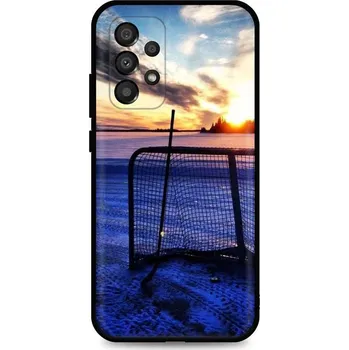 Pouzdro na mobilní telefon Kryt Samsung A33 5G silikon Hockey Sunset (obal neboli pouzdro na Samsung A33 5G)