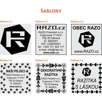 RAZO Štoček do razítka 38 x 38 mm (S-538)