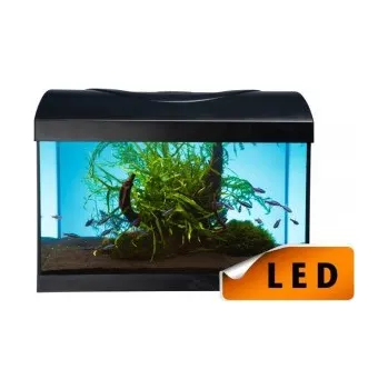 Akvárium Akvarijní set 40 - černý oblý s LED osvětlením