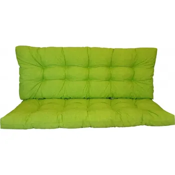 Polstr na zahradní houpačku 120 cm - látka světle zelený melír