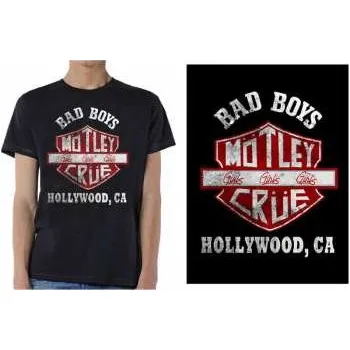 Merch Mötley Crüe: Tričko Bad Boys Shield S