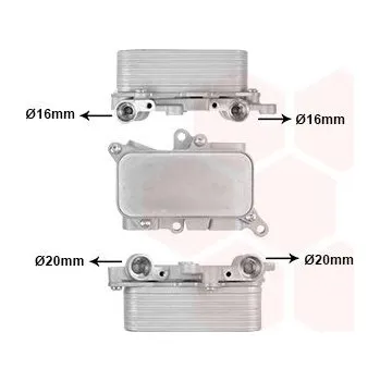 Chladič motoru Chladič oleje, automatická převodovka VAN WEZEL 03013719