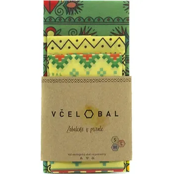 Sáček na potraviny Včelobal voskované bavlněné ubrousky TRIO Folklór