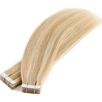 Příčesek Vlasové PU pásky tape in na prodlužování vlasů 50cm 18/613 - nejsvětlejší hnědá / nejsvětlejší blond