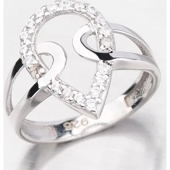 Prsten Dámský prsten stříbro 925 zirkon HK-504-OKS velikost 53