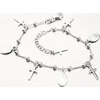 Šperk Dámský náramek stříbro 925 přívěsky B1703773-1132-SLX délka 18 cm