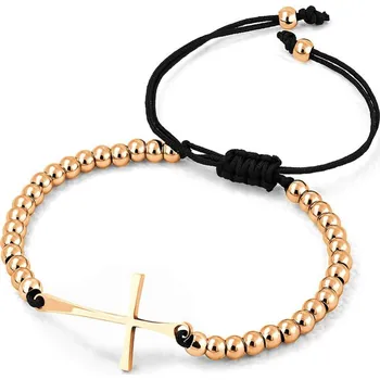 Náramek Náramek ocel křížem MNCBR14-612-C délka 17 cm