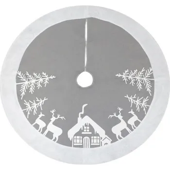 Podložka pod stromeček STŘÍBRNÁ