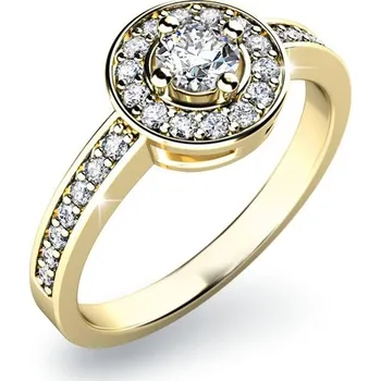 Prsten Zásnubní prsten bílé zlato 585/1000 přírodní diamant 0.319 ct G/SI ZP-10802D-ZL velikost 50