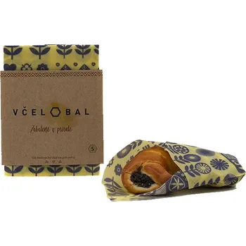 Sáček na potraviny Včelobal voskované bavlněné ubrousky na jídlo Rozkvetlé S