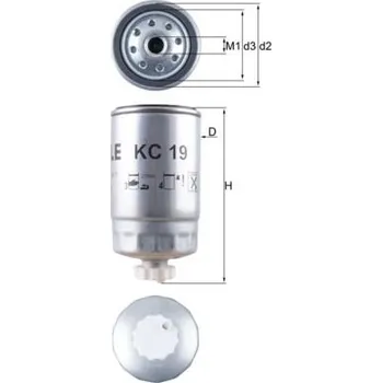 Palivový filtr Palivový filtr MAHLE KC 19