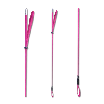 Vybavení pro jezdce Bič jezdecký Waldhausen růžový 75cm