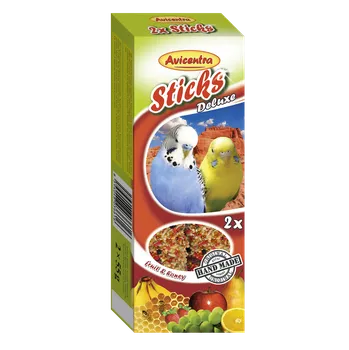 Krmivo pro ptáka Avicentra s.r.o. Tyčinky andulka ovoce + med 2 ks 110 g