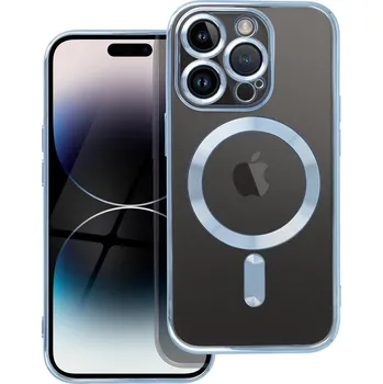 Pouzdro na mobilní telefon Kryt iPhone 14 Pro MagSafe s modrým rámečkem (obal neboli pouzdro na iPhone 14 Pro)