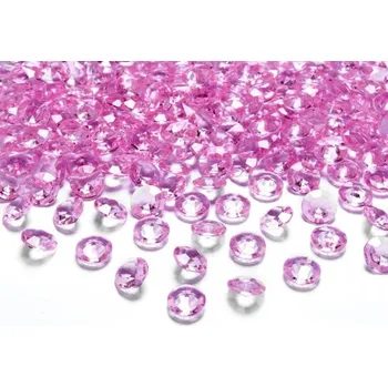 Svatební dekorace Dekorativní diamanty mini - růžové