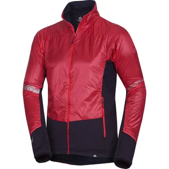 Pánská větrovka Northfinder Pánská hybridní bunda Polartec® SVISTOVY, rudá, XL