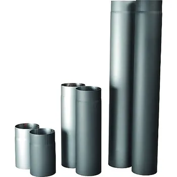 Kouřovod Kovo KRAUS Kouřovod - roura černá 180 x 1000, plech 1,5 mm. Průměr 180 mm, délka 1000 mm
