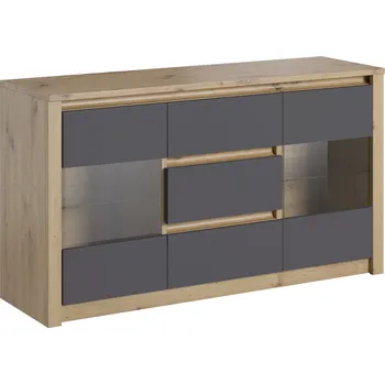 Ložnicová sestava Komoda MALTA K2D, Dub Artisan + Grey