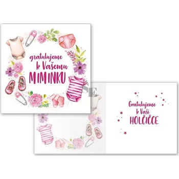 Blahopřání Narození holčičky M07-057 H