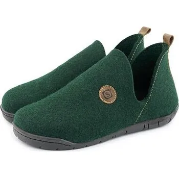 Dámské pantofle Vlnka Dámské filcové bačkory Jana tmavě zelená velikost obuv dospělí 42