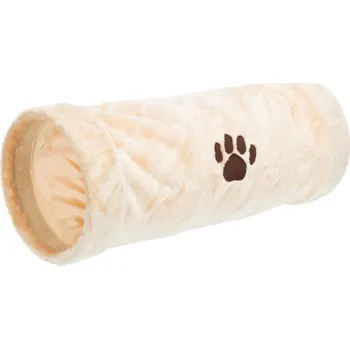 Hračka pro kočku Plyšový tunel pro kočky 22/60cm, - béžový